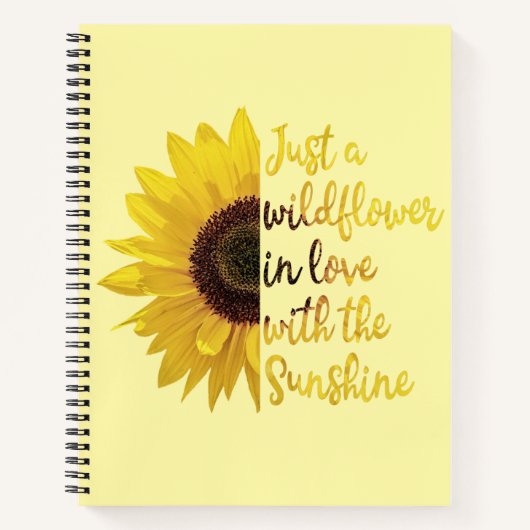ワイルドフラワースパイラルノートのみ ノートブック (正面)