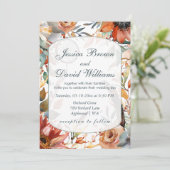 ワイルドフラワースピリットボホ結婚式招待状 招待状 (スタンド正面)