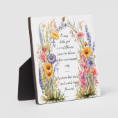 ワイルドフラワースピリット テーブルプラーク フォトプラーク (正面)