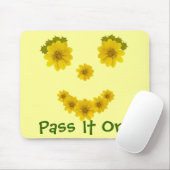 ワイルドフラワースマイルの写真パーソナライズされた マウスパッド (マウス)