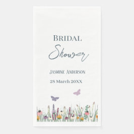 ワイルドフラワーズと蝶ブライダルシャワーパーティー