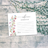 ワイルドフラワーズの親になるアドバイスカード