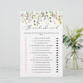 ワイルドフラワーズは彼女がブライダルシャワーゲームを言った (スタンド正面)