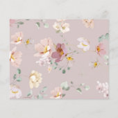 ワイルドフラワーズアドバイスとウィッシュブライダルシャワーカード (裏面)