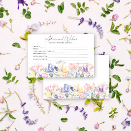 ワイルドフラワーズアドバイスとウィッシュブライダルシャワー 便箋