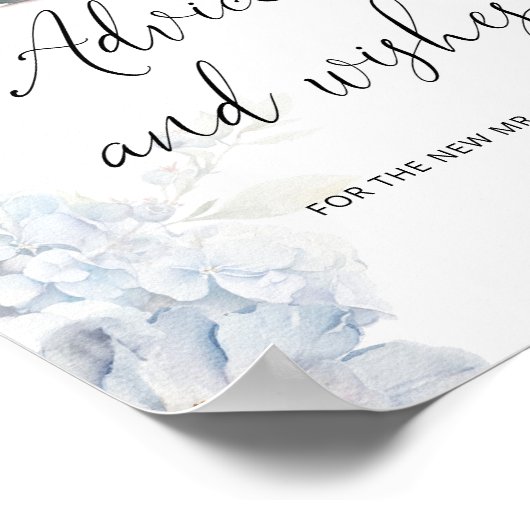 ワイルドフラワーズアドバイスと新婚ポスターの願い ポスター (角)