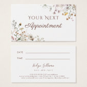 ワイルドフラワーズアポイントメントカード (正面&裏面)