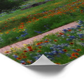 ワイルドフラワーズアンドウィンドミルプリント ポスター (角)