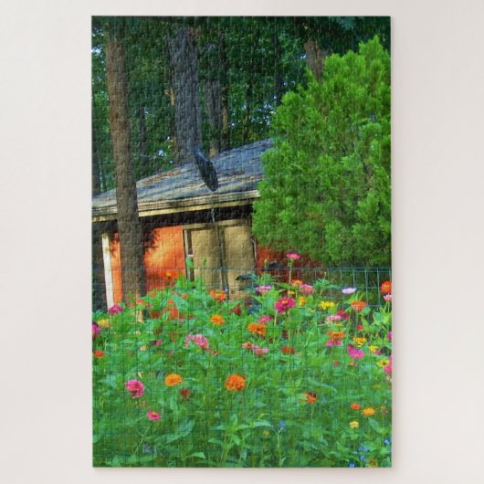 ワイルドフラワーズアンドカントリーコテージ ジグソーパズル (縦)