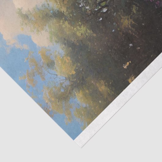 ワイルドフラワーズアンドストーンブリッジファインアートデクページ 薄葉紙 (詳細)