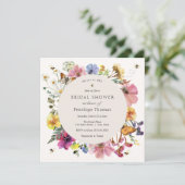 ワイルドフラワーズアンドビーミッドサマーフローラブライダルシャワー 招待状 (スタンド正面)