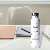 ワイルドフラワーズイエロー50素晴らしい誕生日 ウォーターボトル