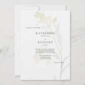 ワイルドフラワーズイン開花IIシンプル結婚式招待状 招待状 (正面)