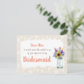 ワイルドフラワーズウィズメイドカード インビテーションポストカード (スタンド正面)