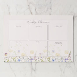 ワイルドフラワーズウィークリーフローラプランナー ペーパーパッド