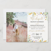 ワイルドフラワーズエロペメント披露宴写真の招待状 招待状 (正面)