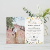 ワイルドフラワーズエロペメント披露宴写真の招待状 招待状 (スタンド正面)