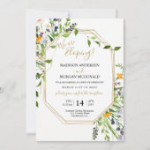 ワイルドフラワーズエロペメント披露宴招待 招待状 (正面)