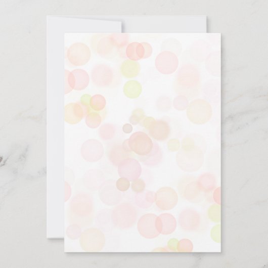 ワイルドフラワーズカラフルチョチョウガールズ誕生日 招待状 (裏面)