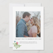 ワイルドフラワーズカントリー結婚ボタニカルの写真 セーブザデート (裏面)