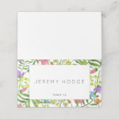 ワイルドフラワーズカントリー結婚ボタニカル プレイスカード (外部開封)