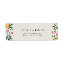 ワイルドフラワーズガーデン結婚フローラ差出人住所 ラベル