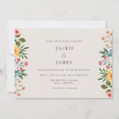 ワイルドフラワーズガーデン結婚フローラ 招待状 (正面)