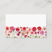 ワイルドフラワーズキスブライダルゲーム エンクロージャーカード (裏面)