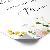 ワイルドフラワーズキスブライダルシャワーゲーム ポスター (角)