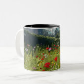 ワイルドフラワーズキャッスル， Yorkshire - Mag ツートーンマグカップ (正面左)