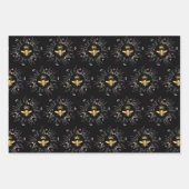 ワイルドフラワーズクイーンビーデザイン ラッピングペーパーシート (正面2)