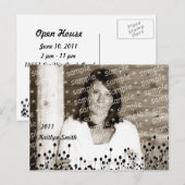 ワイルドフラワーズグラッドフォトカード インビテーションポストカード (正面/裏面)