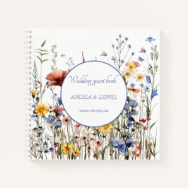 ワイルドフラワーズゲストブック ノートブック