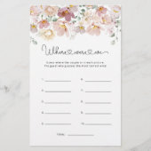 ワイルドフラワーズゲームはどこにあったかブライダルシャワー (正面)