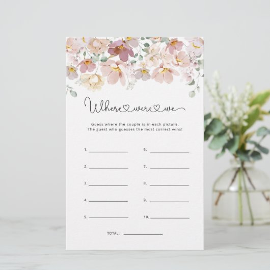 ワイルドフラワーズゲームはどこにあったかブライダルシャワー (スタンド正面)