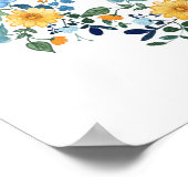 ワイルドフラワーズゴールデンブライダルシャワーへようこそ ポスター (角)