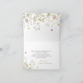 ワイルドフラワーズサンキューカードベビーシャワー サンキューカード (内部)