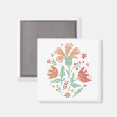 ワイルドフラワーズスクエアステッカー マグネット (正面/裏面)