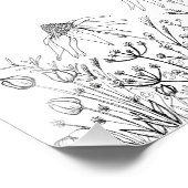 ワイルドフラワーズスケッチ フォトプリント            (角)