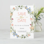 ワイルドフラワーズセーブ・ザ・デート案内カード シーズンカード (スタンド正面)