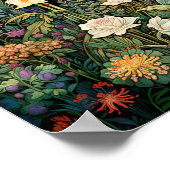 ワイルドフラワーズダークアートプリント ポスター (角)