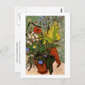 ワイルドフラワーズティスルズベイザーブンゴッホファインアート ポストカード (正面/裏面)
