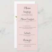 ワイルドフラワーズテーマ メニュー (正面/裏面)