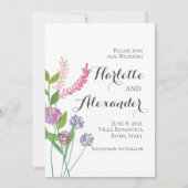 ワイルドフラワーズテーマ 招待状 (正面)