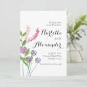 ワイルドフラワーズテーマ 招待状 (スタンド正面)