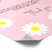 ワイルドフラワーズデイジー – おむつラッフル ポスター (角)