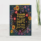 ワイルドフラワーズトレンディーサンキューインスピリシティジャーニー カード (正面)