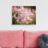 ワイルドフラワーズニアブルックアース感動的引用文 キャンバスプリント (インサイチュ (リビング))