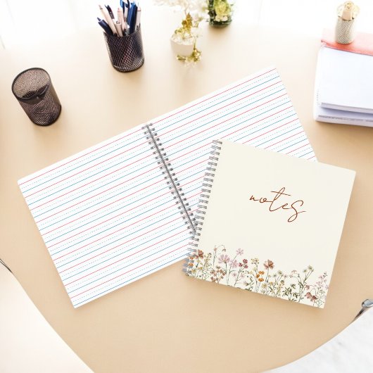 ワイルドフラワーズノートテラコッタ開花ガーデン ノートブック