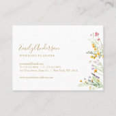 ワイルドフラワーズパステエレガントルハローカード 名刺 (裏面)